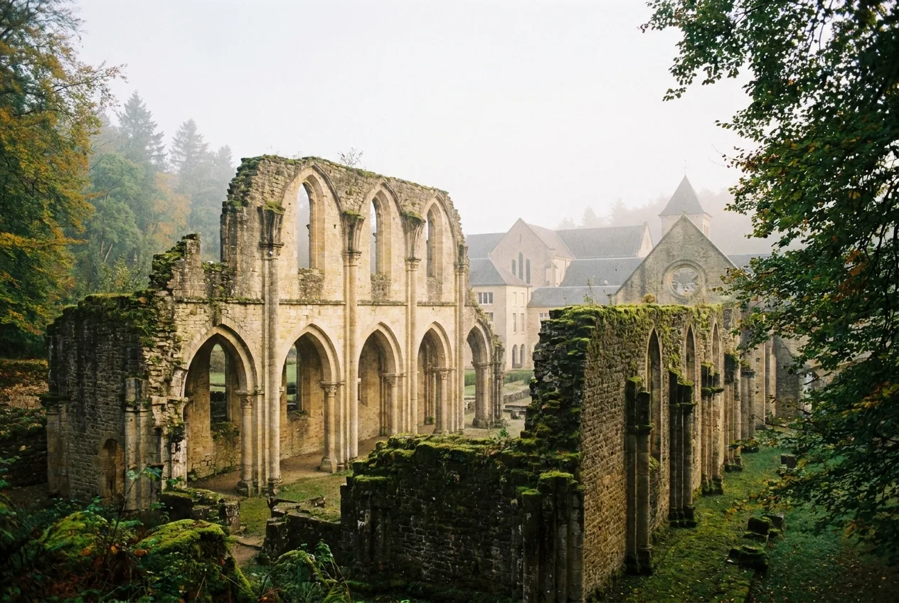 Les ruines d'Orval, mémoire vivante d'une grandeur cistercienne
