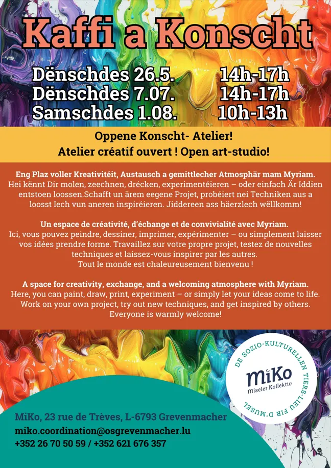 Café et Art: kreativer Workshop mit Myriam