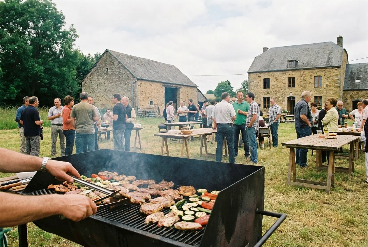 Jährliches Grillfest des Vereins M&Mme l'Amitié in Virton
