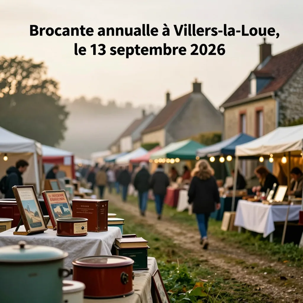 Annual Flea Market in Villers-la-Loue, 13 September 2026