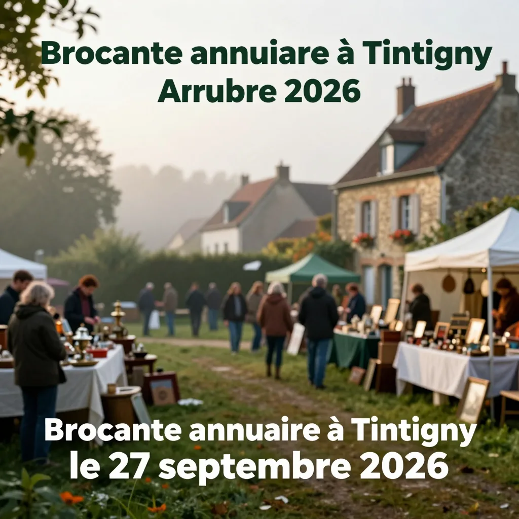 Annual flea market in Tintigny on 27 September 2026