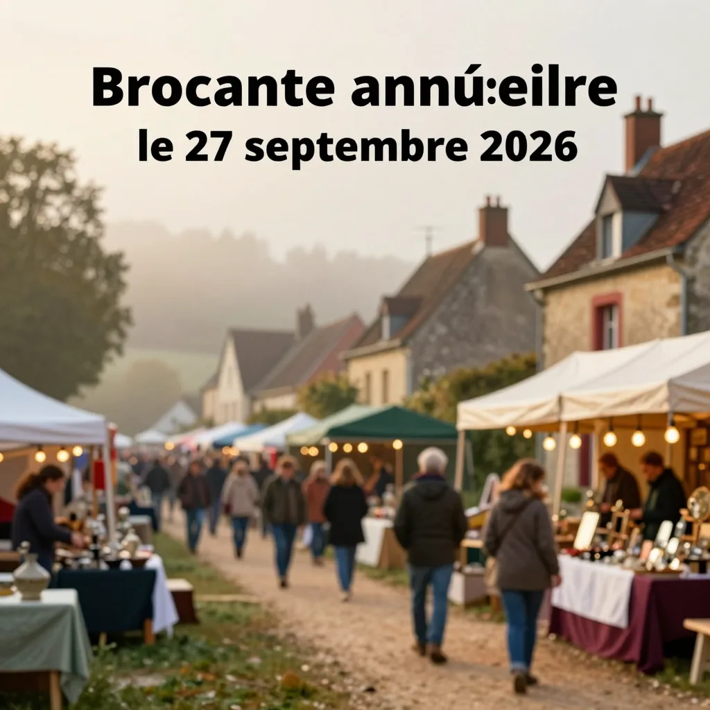 Annual flea market in Chassepierre on 27 September 2026