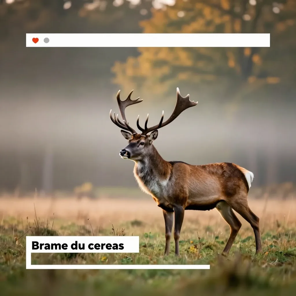 Red deer rutting season in the Ardennes forests