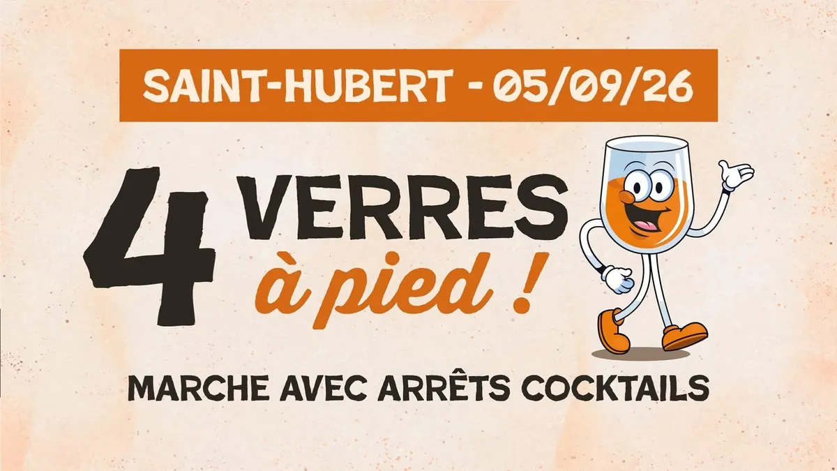4 Verres à pied - Marche cocktails, édition 2026