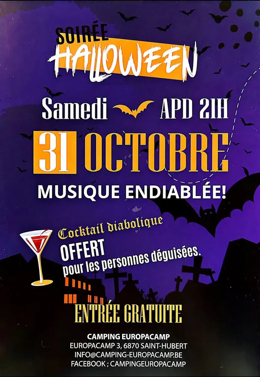 Soirée Halloween à l'Europacamp
